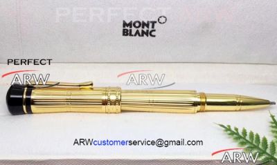 Perfect Replica Best Montblanc Bonheur Nuit Pen - Yellow Gold Fineliner Pen